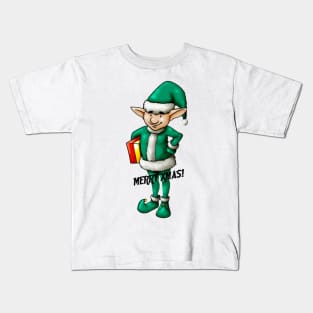 Christmas Elf Apparel Kids T-Shirt